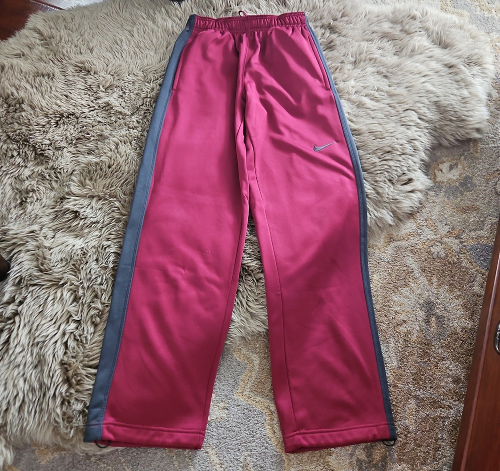 Nike MENSOr WOMEN'S Burgundy and Charcoal Joggers